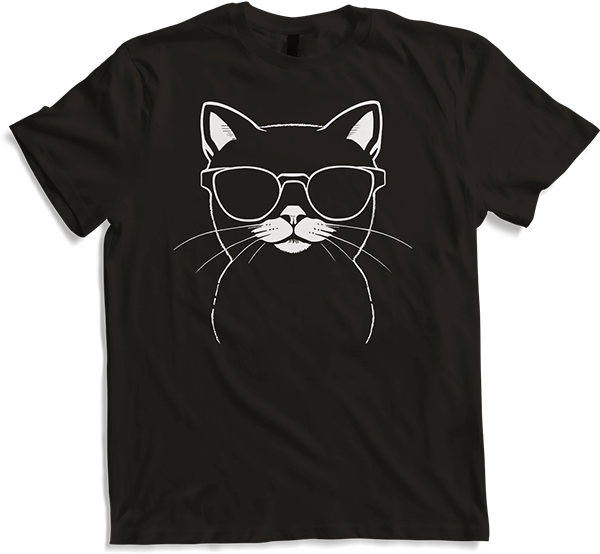 Produktbild von T-Shirt Lustige Katze mit Sonnenbrille Kätzchen Sunglas Katzen