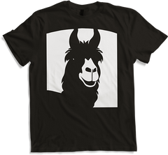 Produktbild von T-Shirt Lustige Lama-Silhouette, freche lustige Lamas