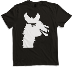 Produktbild von T-Shirt Lustige Lama-Silhouette, freche lustige Lamas
