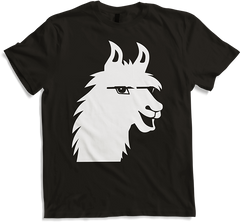 Produktbild von T-Shirt Lustige Lama-Silhouette, freche lustige Lamas