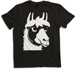 Produktbild von T-Shirt Lustige Lama-Silhouette, freche lustige Lamas