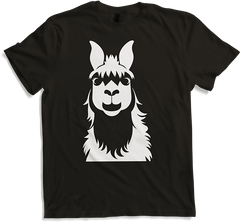 Produktbild von T-Shirt Lustige Lama-Silhouette, freche lustige Lamas