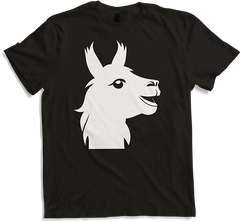 Produktbild von T-Shirt Lustige Lama-Silhouette, freche lustige Lamas