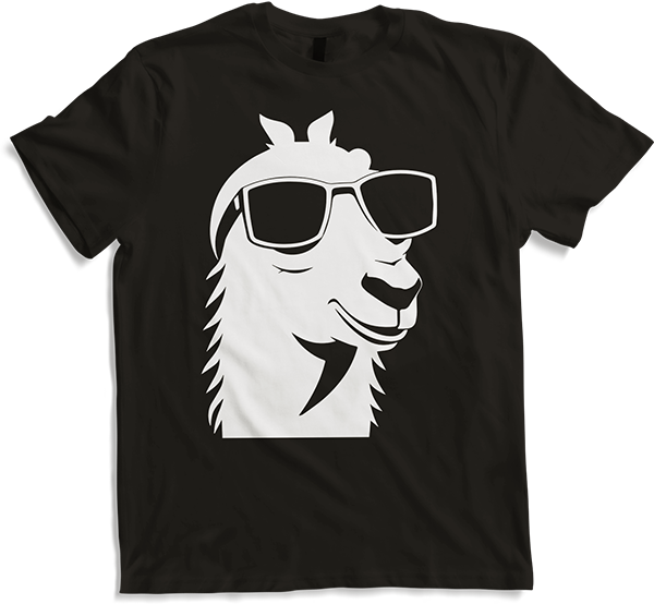Produktbild von T-Shirt Lustige Lama trägt Sonnenbrille Cool Llamas