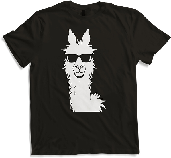Produktbild von T-Shirt Lustige Lama trägt Sonnenbrille Cool Llamas