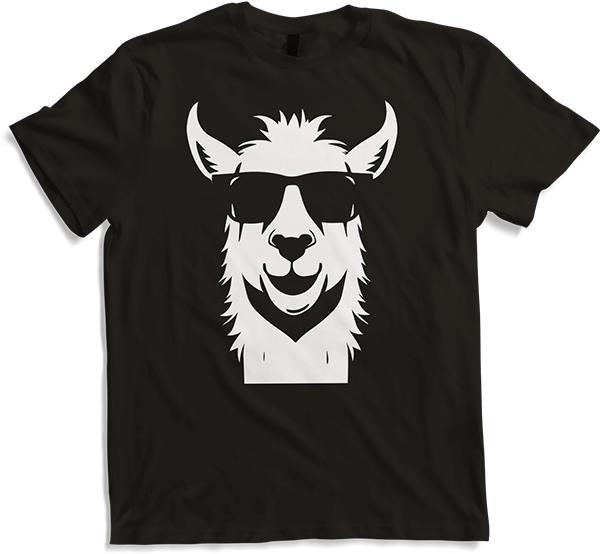 Produktbild von T-Shirt Lustige Lama trägt Sonnenbrille Cool Llamas