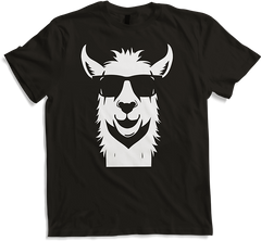 Produktbild von T-Shirt Lustige Lama trägt Sonnenbrille Cool Llamas