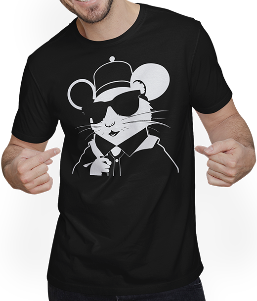 Produktbild von T-Shirt mit Mann Lustige ausgefallene Ratten mit Sonnenbrille Haustier Ratte