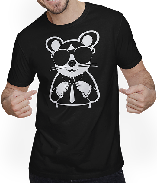 Produktbild von T-Shirt mit Mann Lustige ausgefallene Ratten mit Sonnenbrille Haustier Ratte