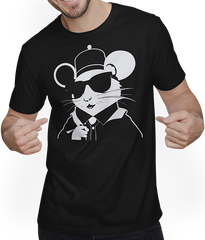 Produktbild von T-Shirt mit Mann Lustige ausgefallene Ratten mit Sonnenbrille Haustier Ratte