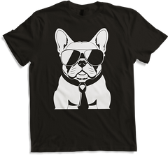 Produktbild von T-Shirt Lustige französische Bulldogge mit Sonnenbrille Französische Bulldoggen