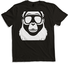Produktbild von T-Shirt Lustiger Affe trägt Sonnenbrille Fun Monkey