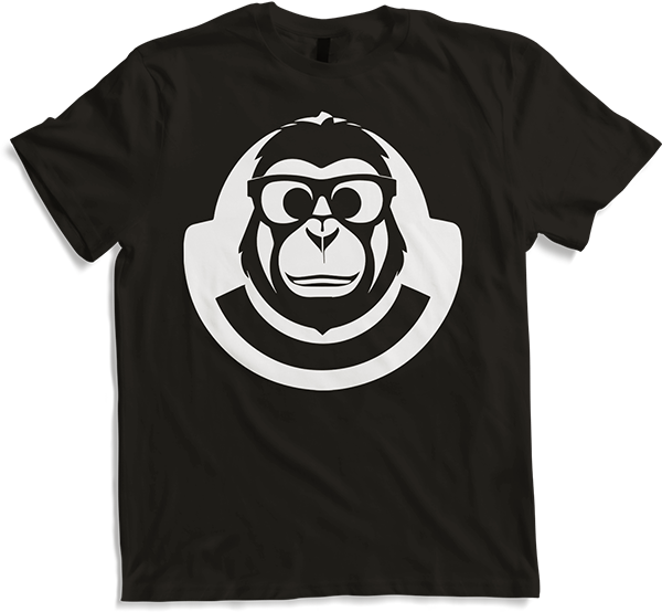 Produktbild von T-Shirt Lustiger Affe trägt Sonnenbrille Fun Monkey