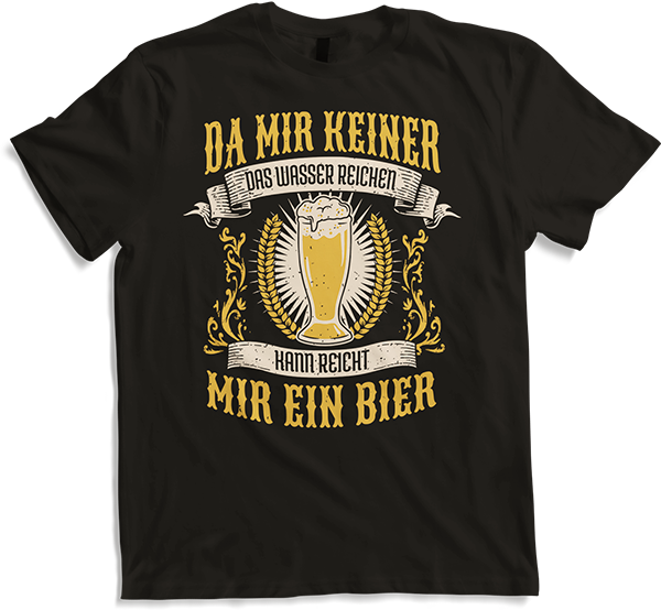 Produktbild von T-Shirt Lustiger Bier Spruch Biertrinker Helles Weizen Starkbier