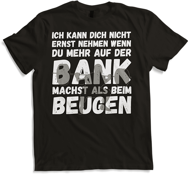 Produktbild von T-Shirt Lustiger Discopumper Spruch Squats Kniebeugen KDK Kraftsport