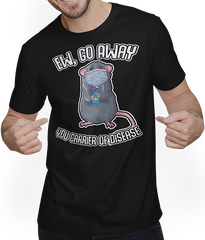 Produktbild von T-Shirt mit Mann Lustiger Ew Spruch | Haustier Ratte trägt Gesichtsmaske Introvertiert Fancy