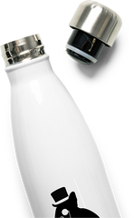 Produktbild vom Oberteil der Thermoflasche Lustiger Gentleman Degu | Gentle Degus | Geschenk Deguhalter