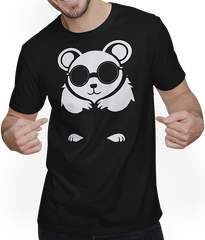 Produktbild von T-Shirt mit Mann Lustiger Hamster mit Sonnenbrille Hamster