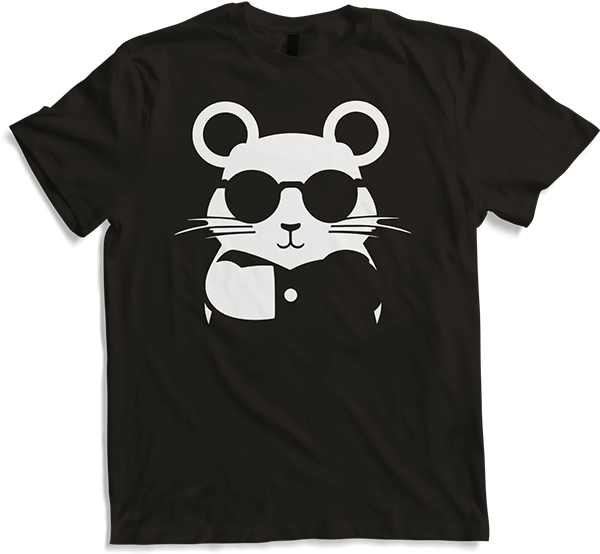 Produktbild von T-Shirt Lustiger Hamster mit Sonnenbrille Hamster