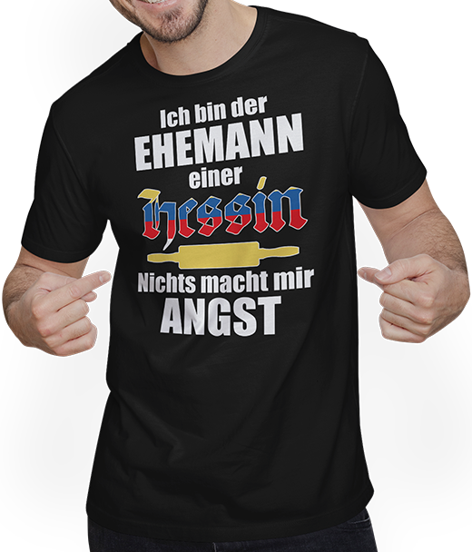 Produktbild von T-Shirt mit Mann Lustiger Hessen Spruch | Ehemann einer Hessin | Hesse