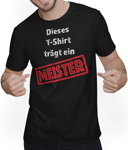Produktbild von T-Shirt mit Mann Lustiger Meister Spruch | Lustiger Handwerker Spruch