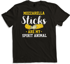 Produktbild von T-Shirt Lustiger Mozarella Sticks Are My Spirit Animal Spruch Essen