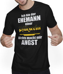 Produktbild von T-Shirt mit Mann Lustiger Pfälzer Spruch | Ehemann einer Pfälzerin | Pfalz
