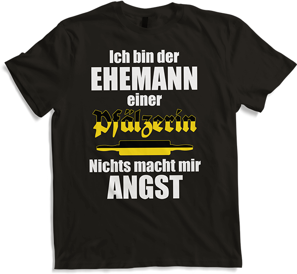 Produktbild von T-Shirt Lustiger Pfälzer Spruch | Ehemann einer Pfälzerin | Pfalz