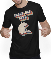 Produktbild von T-Shirt mit Mann Lustiger Ratten Spruch | Vintage Farbratte für Rattenhalter
