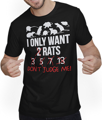 Produktbild von T-Shirt mit Mann Lustiger Ratten-Spruch für Mütter, Ratten, Mutter, Haustiere, Ratten