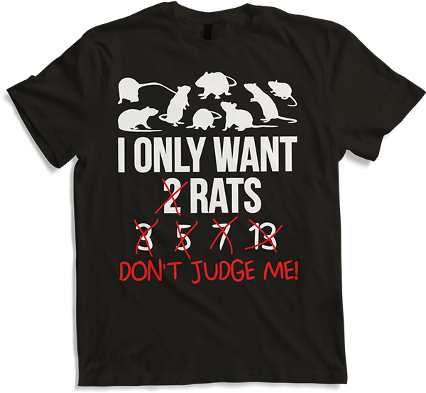 Produktbild von T-Shirt Lustiger Ratten-Spruch für Mütter, Ratten, Mutter, Haustiere, Ratten