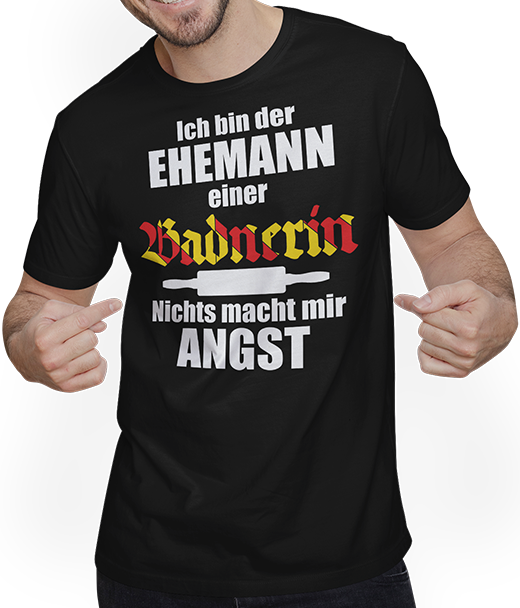 Produktbild von T-Shirt mit Mann Lustiger Spruch | Geschenk für Ehemänner | Baden Ehefrau