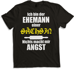 Produktbild von T-Shirt Lustiger Spruch | Geschenk für Ehemänner | Sachsen Ehefrau