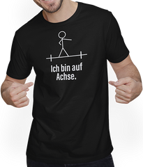 Produktbild von T-Shirt mit Mann Lustiger Spruch | Ich bin auf Achse | Witziges Geschenk