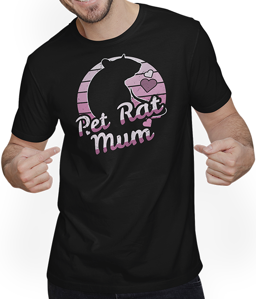 Produktbild von T-Shirt mit Mann Lustiger Spruch der operierten Ratte | Vintage Pet Rat Mum |