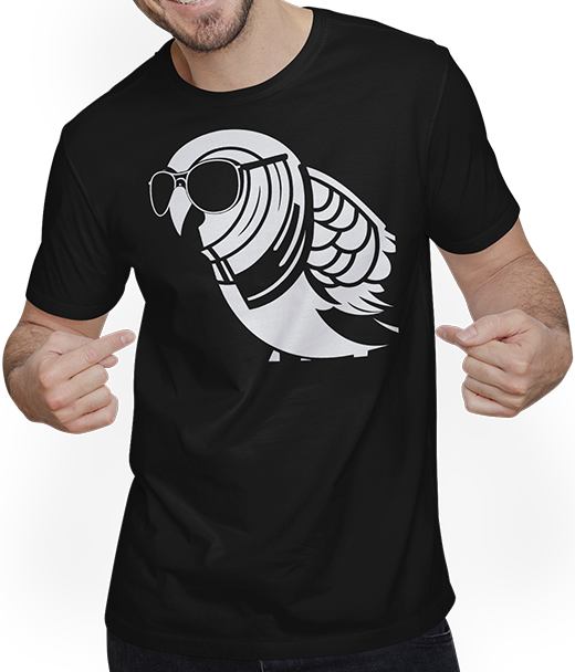 Produktbild von T-Shirt mit Mann Lustiger Vogel mit Sonnenbrille Cool Bourke's Sittich
