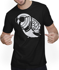 Produktbild von T-Shirt mit Mann Lustiger Vogel mit Sonnenbrille Cool Bourke's Sittich