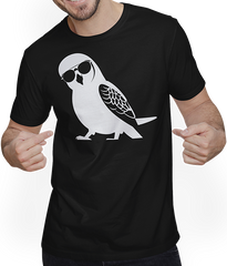 Produktbild von T-Shirt mit Mann Lustiger Vogel mit Sonnenbrille Cool Bourke's Sittich