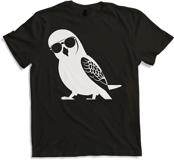 Produktbild von T-Shirt Lustiger Vogel mit Sonnenbrille Cool Bourke's Sittich