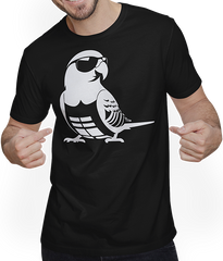 Produktbild von T-Shirt mit Mann Lustiger Vogel mit Sonnenbrille Cool Bourke's Sittich