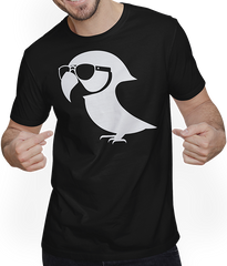 Produktbild von T-Shirt mit Mann Lustiger Vogel mit Sonnenbrille Cool Bourke's Sittich