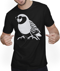 Produktbild von T-Shirt mit Mann Lustiger Vogel mit Sonnenbrille Cool Bourke's Sittich