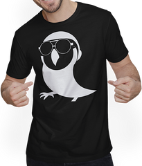 Produktbild von T-Shirt mit Mann Lustiger Vogel mit Sonnenbrille Cool Bourke's Sittich