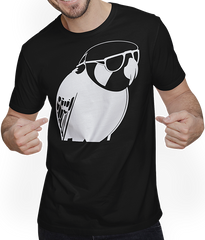 Produktbild von T-Shirt mit Mann Lustiger Vogel mit Sonnenbrille Cool Bourke's Sittich