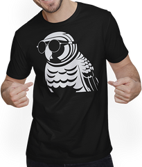 Produktbild von T-Shirt mit Mann Lustiger Vogel mit Sonnenbrille Cool Bourke's Sittich