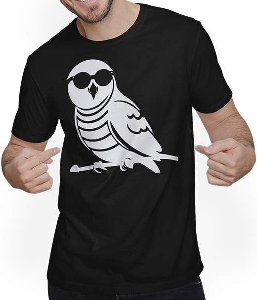 Produktbild von T-Shirt mit Mann Lustiger Vogel mit Sonnenbrille Cool Bourke's Sittich