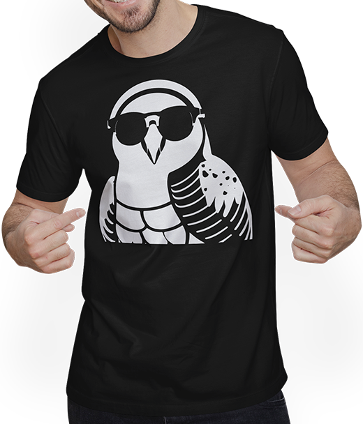 Produktbild von T-Shirt mit Mann Lustiger Vogel mit Sonnenbrille Cool Bourke's Sittich