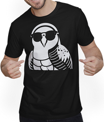 Produktbild von T-Shirt mit Mann Lustiger Vogel mit Sonnenbrille Cool Bourke's Sittich