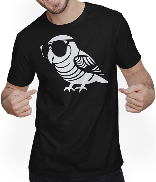 Produktbild von T-Shirt mit Mann Lustiger Vogel mit Sonnenbrille Cool Bourke's Sittich