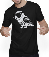 Produktbild von T-Shirt mit Mann Lustiger Vogel mit Sonnenbrille Cool Bourke's Sittich